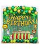 JOHRA Jungle Theme Birthday Decoration / Animal Foil Balloon / Animal Decoration Kids / Jungle Theme Props / Photoshoot Animal Theme Foil - Pack of 126