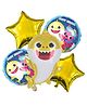 Johra Shark Theme Birthday Decorations  Water Animal Theme Birthday - Pack of 5