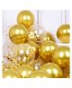 JOHRA Bachelorette party Decorations Gold / Confetti Balloons Gold / Confetti Balloons for Birthday / Gold Birthday Decoration / Theme Balloons - Pack of 50