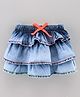Vitamins Abive Knee Length Denim Skirt - Blue