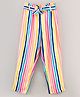 Vitamins Ankle Length Cotton Striped Pants- Multicolor