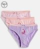 Mackly Pack Of 3 Unicorn Printed Briefs - Purple & Pink