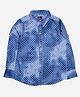 Kiddopanti Polka Dots Print Full Sleeves Shirt - Denim Blue