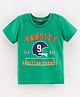 UCB Half Sleeves T-Shirt Text Print - Green