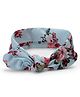 Babymoon Kids Floral Turban Headband - Light Blue