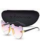 Babymoon Bear Shaped Rimless Sunglasses - Purple Pink