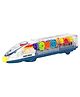 VGRASSP Gear Display Transparent Vehicle Toy for Kids 360 Degree Rotating Concept Racing with 3D Flashing LED Lights and Music Train (Colour may vary)
