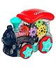 VGRASSP Gear Display Transparent Vehicle Toy for Kids 360 Degree Rotating Concept Racing with 3D Flashing LED Lights and Music Small Loco Engine (Colour may vary)