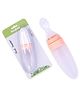 BAYBEE Silicone Squeeze Food Feeder Bottle With Spoon - Orange