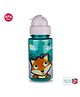 Tum Tum Flip Kids Water Bottle Fox Print Blue - 400 ml