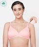 ECOMAMA Organic Cotton & Bamboo Antimicrobial Solid Nursing Bra - Pink