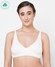 ECOMAMA Organic Cotton & Bamboo Antimicrobial Sleeping/Feeding Bra - White