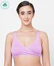 ECOMAMA Organic Cotton & Bamboo Antimicrobial Sleeping/Feeding Bra - Violet