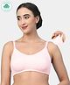 ECOMAMA Organic Cotton & Bamboo Antimicrobial Solid Nursing Bra - Light Pink