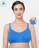 ECOMAMA Organic Cotton & Bamboo Antimicrobial Sleeping/Feeding Bra - Blue