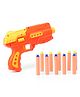 Anmol Strike Fighter Soft Bullet Gun - Orange (Multicolor)