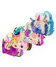 Toyshine   Plush Animal Cartoon Bag Pack of 4 Multicolor - Height 12 inches