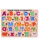 Enjunior Box Wooden Alphabets Puzzle without Knobs Educational and Learning Toy for Kids