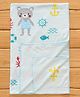 Mee Mee Baby Towel Teddy Print - Blue
