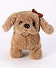 Aarohi Musical Dog Soft Toy Brown- Height 15 cm
