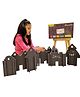 GrapplerTodd Active Architect Building Blocks Set Black - 24 Pieces