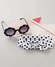 Babyhug Headband With Sunglasses Polka Dot Print - Black