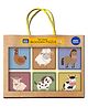 MiniLeaves Wooden Puzzle Farm Friends 6 2 Piece Animal Puzzles