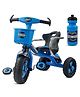 Dash Kids Tricycle With Comfortable Seat Sipper Handle Bar & Storage Basket Blue