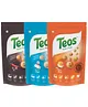 Teos Nutri Pops Makhana Variety Pack: Piri Piri -  Salt & Pepper -  Tangy Pickle - Healthy Snack for Kids 2-10 Years - 65g Each - Pack of 3