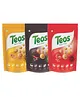 Teos Nutri Pops Makhana Variety 3-Pack - Cheesy Pizza -  Piri Piri & Tomato Twist Foxnut Snack -  65g Each