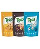 Teos Nutri Pops Roasted Makhana Cheesy Pizza Piri Piri & Salt & Pepper Pack of 3 - 195 g