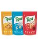 Teos Nutri Pops Roasted Makhana Cheesy Pizza Salt & Pepper & Tomato Twist Pack of 3 - 195 g