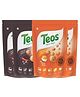 Teos Nutri Pops Roasted Makhana Snacks Piri Piri And Tangy Pickle Pack Of 4 - 65 g Each