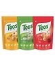 Teos Nutri Pops Roasted Makhana Snacks Cheesy Pizza Cream And Onion & Tomato Twist  3 x 65 g