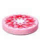 Keshav Creation Flower Round Cushion Toy - Pink