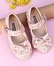 Cute Walk by Babyhug Sandals Bow & Flower Applique- Pink