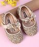 Cute Walk by Babyhug Party Wear Belly Shoes - Golden