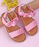 Cute Walk by Babyhug Sandals Bow Applique- Pink