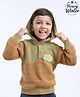 Babyoye Eco-Conscious 100% Cotton Full Sleeves Hooded Sweater Stripes - Green