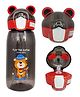 FunBlast Water Bottle with Straw for kids  550ML (Black Color)