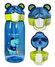 FunBlast Water Bottle with Straw Blue - 400 ml