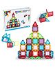 HAPPY HUES Magnetic Tiles 45 pcs Building Blocks for Kids 3D Clear Educational Toys STEM Magnetic Blocks Toys for Kids Ages 3 4 5 6 7 8 10 Year Old Boys Girls Creative Gift- Multicolor