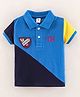 ToffyHouse Cotton Knit Half Sleeves T-Shirt TH Embroidered - Multicolour