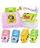 HAPPY HUES 112 colorful Double-sided cards 224 Words cute body standard pronunciation The machine will tell the words and animals will make noises