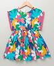 Sweetlime By A.S Floral Print Short Sleeves Dress - Multi Colour