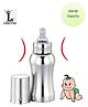 Leroyal Stainless Steel Baby Feeding Bottle Silver- 300 ML