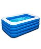 SYGA Rectangular Family Swimming Pool Inflatable Tub Kiddie Pool 4 Layer 3.05 Meters BathTub for Kids, Adults, Outdoor, Garden, Backyard, Pool Party
