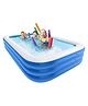 SYGA Rectangular Family Swimming Pool Inflatable Tub Kiddie Pool 3 Layer 1.45 Meters BathTub for Kids, Adults, Outdoor, Garden, Backyard, Pool Party