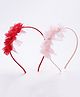 Babyhug Hair Bands Multicolor Pack of 2 - Red and Peach