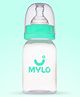 Mylo Baby Natural Feeding Bottle Slim Neck Green - 125 ml